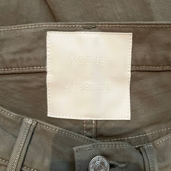 NEW Mother The Insider Hover Green High Rise Flared Bootcut Jeans Size 26 - Picture 4 of 5